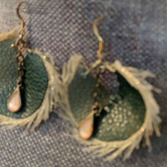 Leather Earrings - Picture 2 of 4